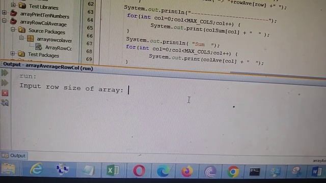 multidimensional array - computing rows and columns sum and average