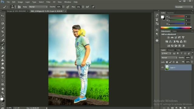 Photoshop Tutorials  How To Change Background and Color Efex Pro  Blur Effect