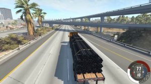 ДАЛЬНОБОЙЩИК НЕ СПАЛ 7 ДНЕЙ И УСНУЛ ЗА РУЛЁМ! НЕ ЗАМЕТИЛ ПРОБКУ | BeamNG.drive