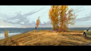 Сургарова. Осеннее шоссе.