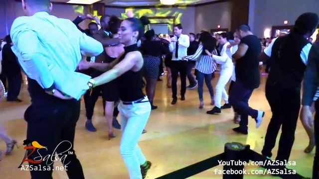 Francheska & Wander salsa social dancing @ 2018 Houston Salsa Congress! смотреть онлайн