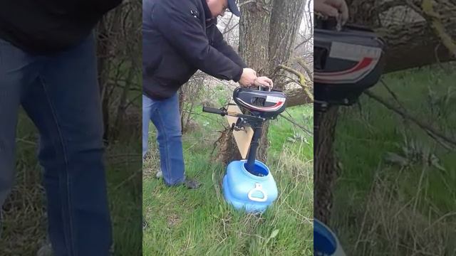 Обкатка лодочного мотора в бочке Hangkai 3.5 смотреть онлайн