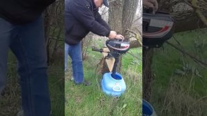 Обкатка лодочного мотора в бочке Hangkai 3.5