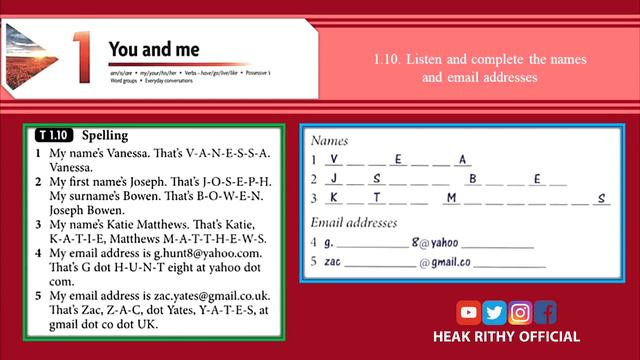 Y2mate.mx-New Headway Elementary Student's Book 4th  Unit 1  You And Me