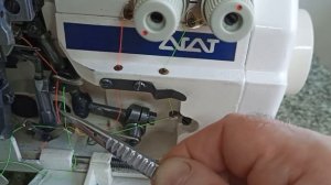 оверлок Агат заправка ниток