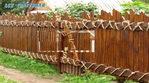 Деревянная калитка под старину своими руками для дачного участка.