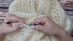 МК. Джемпер "Нежное облачко" 3 часть. Тело и рукава. Закрытие иглой. Убавки на рукавах.