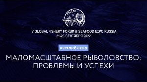 GLOBAL FISHERY FORUM ROUNDTABLE ‘SMALL-SCALE FISHERIES: CHALLENGES AND SUCCESSES’