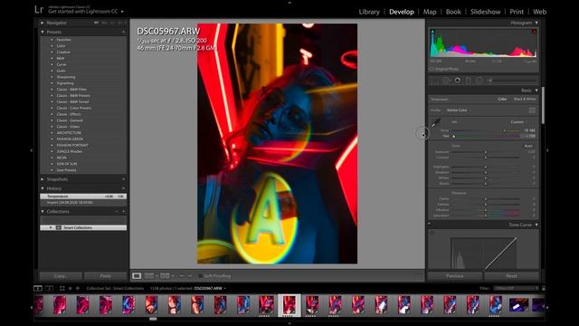 Неоновые фото | Съемка и обработка ночных фото в Lightroom смотреть онлайн