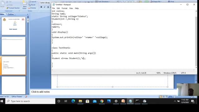 Static Keyword in Java