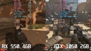 Apex Legends RX 550 4gb vs GTX 1050 2gb benchmark