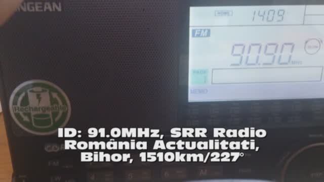 21.07.2018 11:01UTC, [Es], Белград 1, Сербия, 90.9МГц и Radio România Actualități, 91.0МГц