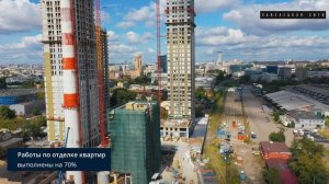 Динамика строительства ЖК «Павелецкая Сити» за август 2021