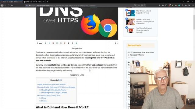 DNS-Over-HTTPS in Mozilla Firefox and Chrome Web Browsers смотреть онлайн