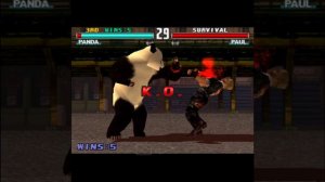 Tekken 3 (  Panda in Survival mode ) full fight ✌️✌️✌️✌️✌️✌️✌️✌️✌️✌️✌️✌️✌️✌️✌️✌️