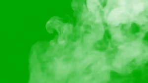 футаж дым  на зелёном фоне Хромакей