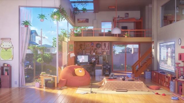 Anime Living Room. live wallpaper смотреть онлайн