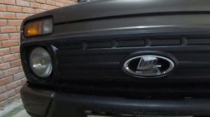 LADA 4x4 Нива / Установка защиты от снега на решетку радиатора