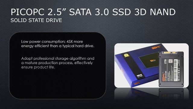 PICO PC® 2.5" SATA 3.0 SSD 3D NAND Solid State Drive up to 2TB
