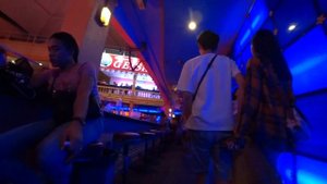 Nana Plaza walking through.