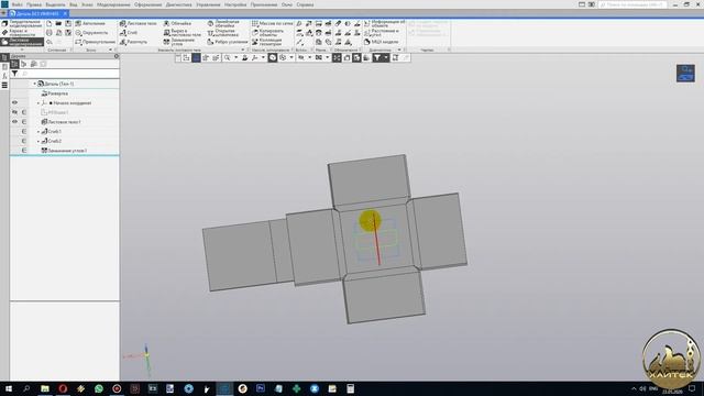 Развёртка листовое моделирование Компас3D смотреть онлайн