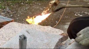 Впаиваем Победит в Закольник для камня! Обработка гранита!