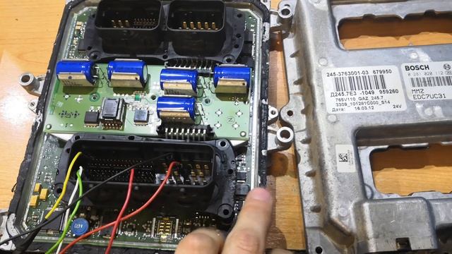 Ремонт Bosch Edc7uc31 после вмешательства
