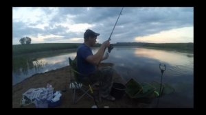 Рыбалка на реке Угре в Калужской области, июнь 2019