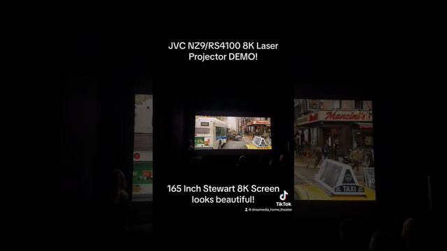 JVC NZ9/RS4100 8K Laser Projector DEMO on 165 Inch Stewart Screen! #hometheater #homecinema #movie