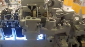 Автомобильная турбина в разрезе