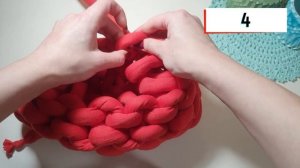 DIY/ Мастер-класс СУМКА ИЗ ТОЛСТОЙ ПРЯЖИ за 30 минут/ Трендовая сумка из Кореи/giant yarn square ba