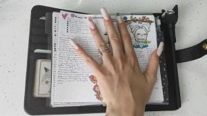 Обзор ежедневника на 6 кольцах. Как я веду свой ежедневник. Моя система планирования. Развороты 202