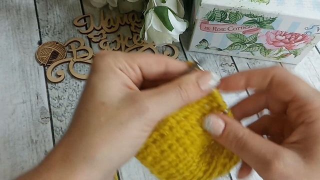 Декоративная резинка спицами /Лучшая резинка для хлопковой пряжи
