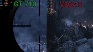 Resident Evil 8 Village Gt 710 VS Vega 8 FPS Comparison