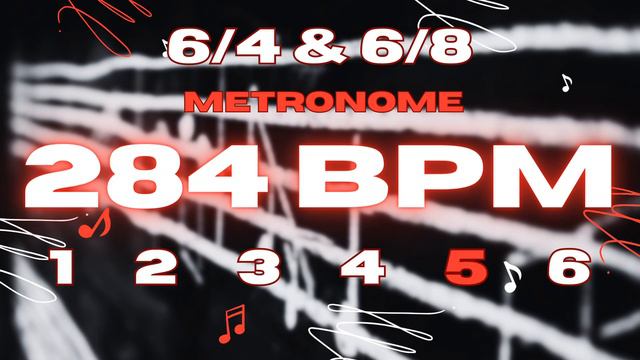 284 BPM - 6/4 & 6/8 Metronome смотреть онлайн