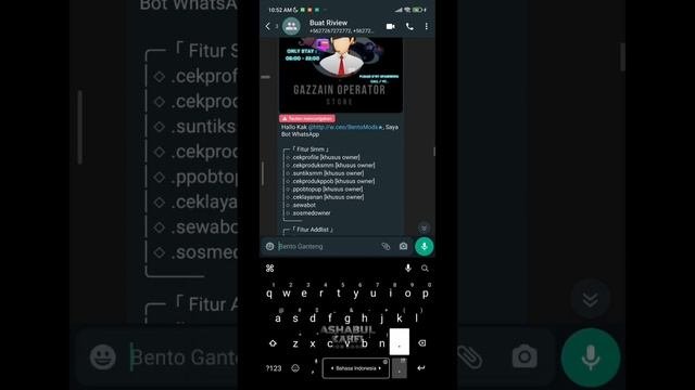 RIPIW SCRIPT BOT STORE SMM PPOB OTOMATIS BY @GazzainCreatorModz