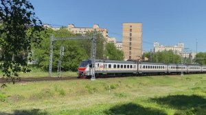 Электропоезд ЭП2Д-0073, перегон Тушино - Подмосковная