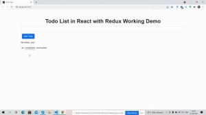 Create Todo List in React with Redux