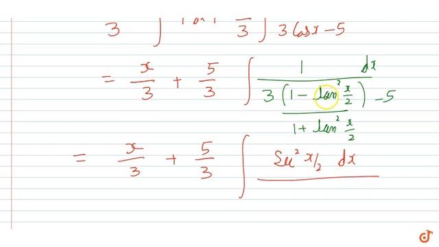 `int(cosx)/(3cosx-5)dx` смотреть онлайн