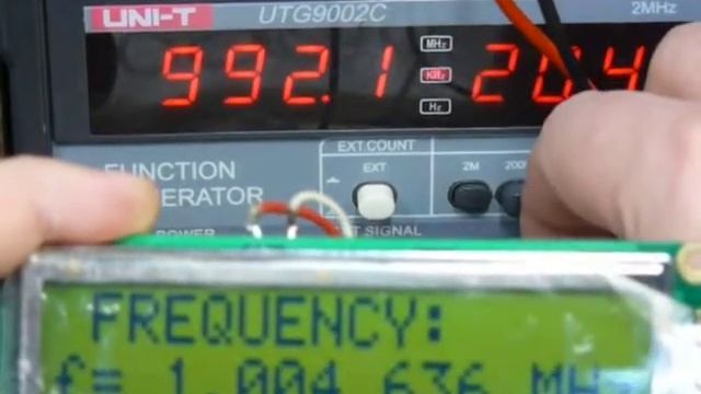Самодельный мини частотомер до 10МГц