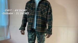 Mnml la flannel sizing | Mnml raw edge flannel fit