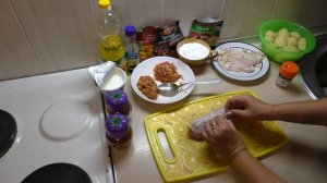 МЯСНЫЕ НЕОБЫЧНЫЕ РУЛЕТИКИ В КУРИНОЙ ШКУРКЕ С КАРТОФЕЛЕМ В ДУХОВКЕ