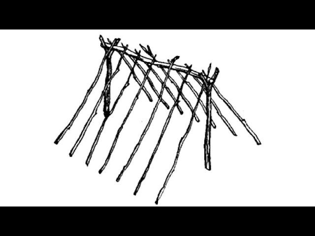 Шалаш. Правильные варианты быстровозводимых и прочных конструкций. Пригодится всем путешественникам. смотреть онлайн