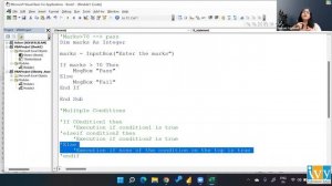 IF-ElseIf-Else Multiple Conditional Statements in VBA | If-ElseIf-Else Statements | Eeshani Agrawal