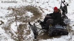 Зделали своими руками Гусеничный минивездеход