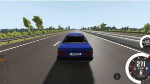 BMW 7 E32 Sport Top Speed Head on Crash With Bus (BeamNG.Drive)