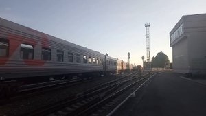 ТЭП70-0349 со скорым поездом №86 Климов - Москва на станции Унеча.