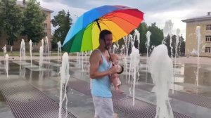 Поющие фонтаны. Альметьевск, Татарстан