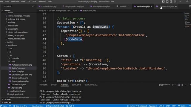 Batch process in Drupal 9 | Drupal 10 | Drupal 8.