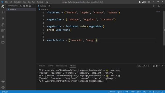 Python Tutorial for Beginners #19 - Python sets math operations on sets